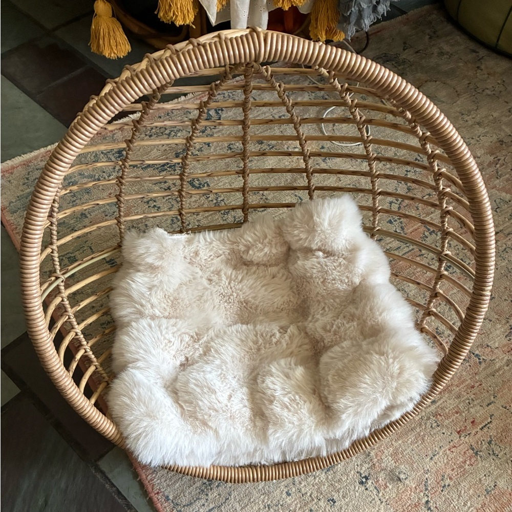 New boho style pet bed with cushion
